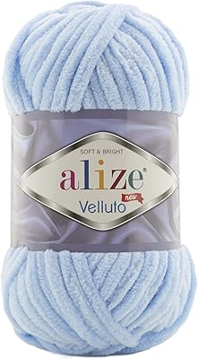 Alize Veloto hand knitting wire, 1 room (baby blue, n ° 218).. Your trusted marketplace, DIAYTAR NIGERIA offers extensive variety with delivery within 8 days.