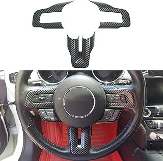 AOKIO - Interior steering wheel button frame, covering cover for Ford Mustang accessories 2015 2016 2016 2017 2017 2019 2020 20222222.. Shop with purpose at DIAYTAR NIGERIA and receive your purchases at unbeatable prices within the week.