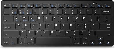 Multi -Appareils Ultra Fine Multi -Appareils Bluetooth keyboard, universal use for iPad, iPhone, Mac, iOS, Android and Windows - Black.. Shop smarter with DIAYTAR NIGERIA's diverse marketplace and budget-friendly nationwide delivery.