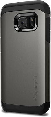 Spigen Tough Armor Galaxy S7 shell with robust protection and air cushion technology for Samsung Galaxy S7 2016 - Dark gray.. DIAYTAR NIGERIA transforms dreams into deliveries with our affordable prices and 5-8 day shipping.