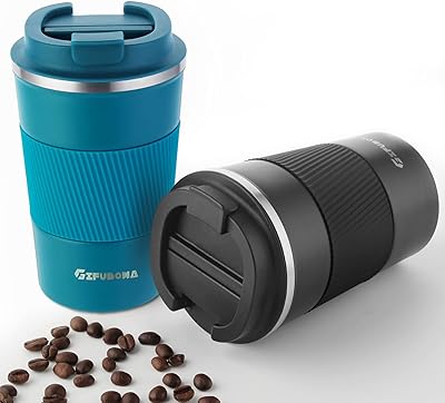 Insulated coffee cups in 12 oz stainless steel, double -walled vacuum cleaners for hot and cold water, coffee and tea on a trip and by car, 2,380 ml package.. DIAYTAR NIGERIA brings the marketplace to your home with budget-friendly prices and nationwide delivery.