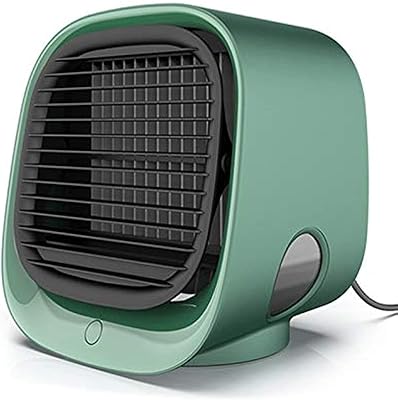 Linkac mini portable air conditioner for the house, 7 colors, USB LED, air cooler, rechargeable cooling fan for the desk (green).. DIAYTAR NIGERIA: Where affordable shopping meets reliable nationwide delivery in less than a week.