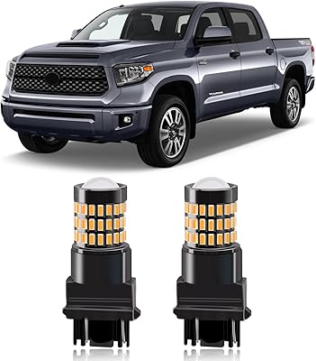 Leam Yellow Ambré 3157 3156 3057 3056 LED bulbs with compatible projectors with indicators.. Discover unbeatable variety on DIAYTAR Nigeria — shop today, delivered this week.