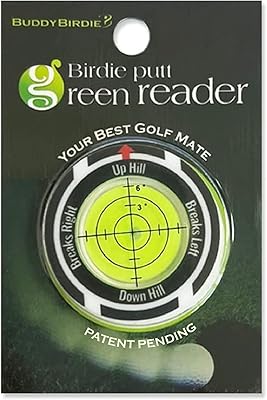 Buddybirdie Birdie Putt Green Reader | Potting and elegant poker token style ball marker, putting and green reading, bubble level, high -precision alignment reading tool, Golf.. DIAYTAR NIGERIA connects you with endless possibilities through our affordable e-commerce platform.
