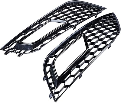 Astra Depot compatible with the front bumper fog lights grid for Audi A4B 8.5 2013-2016 (shiny black).. DIAYTAR NIGERIA transforms desires into deliveries with our affordable prices and dependable shipping.