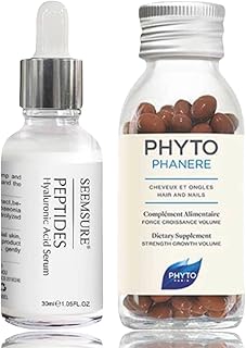 1 Phyto Natural Vitamins for hair growth (2 months of supply) and peptine skin serum of hyaluronic acid Combo for beautiful hair and radiant skin.. Experience the power of choice with DIAYTAR NIGERIA's extensive catalog delivered within the week.