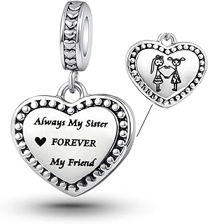 Always my Sister Forever my friend's always my friend, compatible with pandora, metal, copper bracelets.. Enjoy low prices, wide selections, and reliable delivery with DIAYTAR Nigeria.