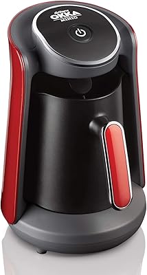 Turkish coffee maker Arzum Okka Minio Ok004, Red and Black, Ok004-N.. Experience retail convenience with DIAYTAR NIGERIA's comprehensive platform and 5-8 day nationwide shipping.