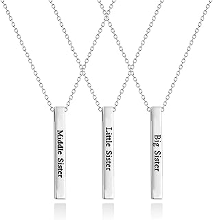 Fotap Jewelry 3 Sisters Big Sister Jewelry Trio Sister Trio Collar 3 Sisters Set together of 3 BFE Gifts Friendship necklaces.. Shop smarter, not harder with DIAYTAR NIGERIA - thousands of products at your fingertips with affordable delivery.
