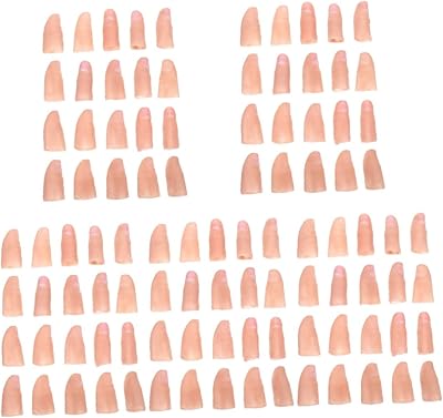 Nuobesty 100 pieces Simulation of toy accessories Halloween Accessories Halloween Finger Finger sleeve False fingers finger prosthesis Vinyl accessories Artificial fingers Fingers Magician Tools.. DIAYTAR NIGERIA delivers affordability and convenience to your doorstep within 8 days of purchase.