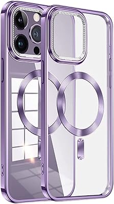 Magsafe Galvanized Mobile Hock for iPhone 14 Pro Max (Dark purple).. DIAYTAR NIGERIA bridges the gap between desire and affordability with nationwide delivery in under 8 days.