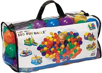 Intex Fun Balls 100 Multicolored plastic balls [49600].. DIAYTAR Nigeria: trusted by thousands for fast, reliable delivery.