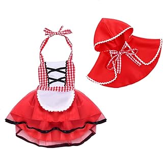 Luxury Eptum Castle costume for newborn girls with red halloween cap and fairy cape.. DIAYTAR Nigeria: Discover more, spend less, and enjoy delivery within 5–8 days.