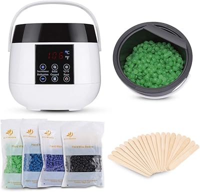 Histity Ensemble Heater Insolor LED Wallpaper with 4 bags of hard wax beans and 20 distributor sticks for sensitive skin for women and men.. DIAYTAR NIGERIA: Making quality products accessible to all Nigerians at affordable prices.