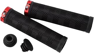 Poignon ̈ Handlebars ̈ antidote anti-shocking end ̈RAPLING in rubber with m̈̈tallic locking unilate ̈ral for v̈lo mountain bike road (color: red).. DIAYTAR NIGERIA: Bringing affordable shopping solutions with a diverse product catalog delivered nationwide.