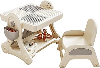 Multi-activity table set 5 in 1 for children with 1 chair, books storage, water table, sand table, construction block table with 1 storage box for all-small activities.. Everything you need is just a click away with DIAYTAR Nigeria — shop now and receive your order in days.