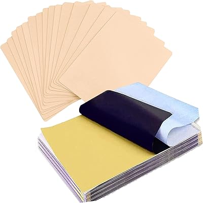Tattoo tattooing and tattooing paper stickers - 10 AMALA 6 pieces 6 "x 8", silicone virgin tattoo stickers and 20 pieces of A4 tattoo paper for beginners to practice the tattoo tattoo kit.. Enjoy stress-free shopping with affordable prices on DIAYTAR Nigeria.