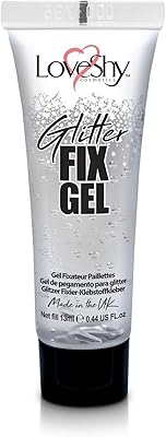 Love She Cosmetics Glitter Fix Gel - Basic adhesive vegan adhesive glue for the face and body for application of glitter, eyeshadows, pigments and dust for the eyes.. DIAYTAR NIGERIA: Revolutionizing accessibility to quality products at budget-friendly prices across Nigeria.