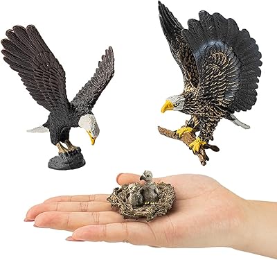 HEUBON SSEMBULY SIMULTED SIMULUE PYGARGINES, plastic eagle, pygargue collectibles with white head pygargue, set of 3.. Shop without limits at DIAYTAR NIGERIA and receive your purchases at budget prices within the week.
