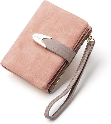 Mini RFID portfolios with two-part women for women, zipper wallet, pink, s, classic.. DIAYTAR Nigeria: Discover more, spend less, and enjoy delivery within 5–8 days.