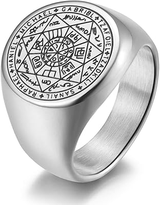 Stainless steel protection ring for men and women with seven.. Join millions of satisfied shoppers using DIAYTAR Nigeria every day.
