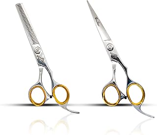 Stainless steel sharp steel haircut scissors, hairdressing scissors for professional hairdressers for men women adult children (pro line collection 6.5 inches).. Transform your shopping experience with DIAYTAR NIGERIA's vast product selection delivered at unbeatable prices.