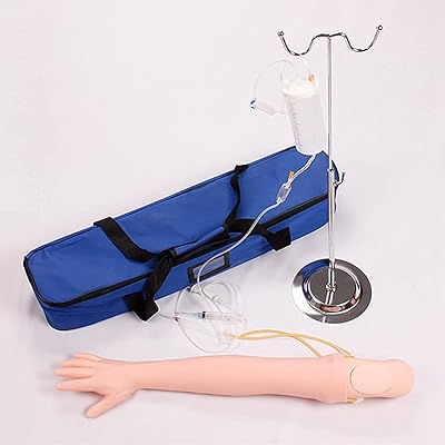 Set of models of practice of practical arms, model of infusion of arm of practice IV, formation of venous puncture of arms, for nurse apprentice doctor, intravenous injection, infusion, blood sample.. Shop with confidence at DIAYTAR NIGERIA, offering thousands of products with budget-friendly shipping.