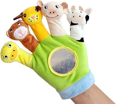 Glove decorated with plush dolls for newborn educational toys adapted to the little one.. For everyday items and more, trust DIAYTAR Nigeria.