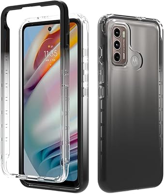 Pzwoxukhov shell for Motorola Moto G60 / Moto G40 Fusion, high transparency, color gradient, Anti-fall and shock absorption hull, black.. Shop for less and receive more with DIAYTAR NIGERIA's expansive e-commerce platform and nationwide delivery.