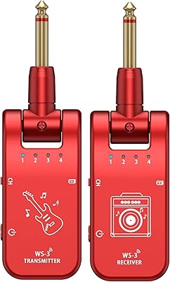 Wireless audio system, UHF 4-channels 800 MHz-900 MHz Plug and Play 282 degrees 6.35 mm Electrical Music System of Electric Music System.. DIAYTAR NIGERIA: Your affordable shopping destination with thousands of products delivered in days.