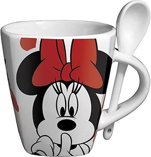 Disney Minnie Mouse cup with spoon.. Shop with purpose and save with DIAYTAR NIGERIA's extensive platform and nationwide delivery service.