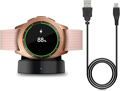 Charger for new Samsung Galaxy Watch 42 mm/46 mm/S3, improved charging support for Samsung Galaxy Watch SM-R800/R815 (Inactive) smart watch.. Get top brands at bottom prices, only on DIAYTAR Nigeria.