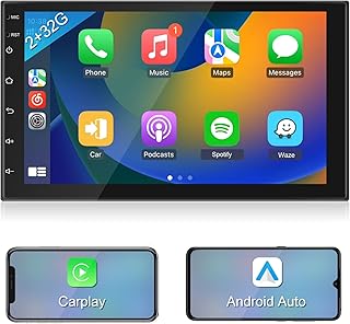 Autradio Android Double DIN 2G + 32g Wireless Apple Carplay Android Auto, Autradio audio system with 7-inch HD touch screen with GPS, WiFi, Hi-Fi, Bluetooth, RDS/FM/Double USB.. Get unbeatable value on every order with DIAYTAR Nigeria.