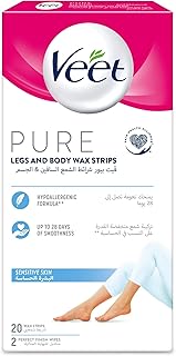 Strips of pure vet wax, for legs and body, adapted to sensitive skins - 20 wax strips.. Discover the convenience of DIAYTAR NIGERIA's vast e-commerce platform with delivery in just 5-8 days.