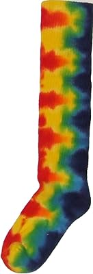 Tie-Dade Shop-Tie-Dye rainbow socks on calf for men, women and adolescents.. Tired of overpriced goods and slow delivery? DIAYTAR Nigeria brings affordability and speed together with a wide selection of products.