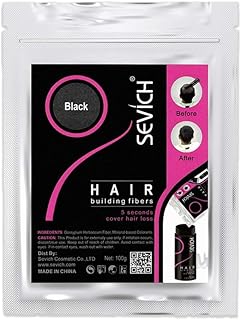 Sevich original hair fibers for the reconstruction of hair, natural keratin fibers for fine hair, 100 grams - black.. Experience shopping without compromise at DIAYTAR NIGERIA, with vast selection and quick delivery.