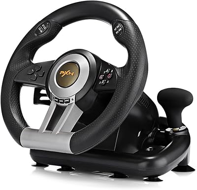 PXN V3 Pro/V3ii racing game steering wheel with brake pedal.. DIAYTAR NIGERIA: Where shopping is a pleasure with affordable prices and reliable delivery service.