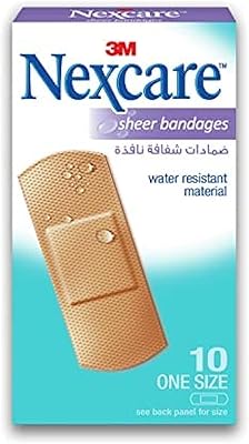 Transparent plastic bands Nexcare 10 pieces, size 72 mm x 25 mm.. Experience the ease of one-stop shopping with DIAYTAR NIGERIA's diverse catalog and nationwide delivery.
