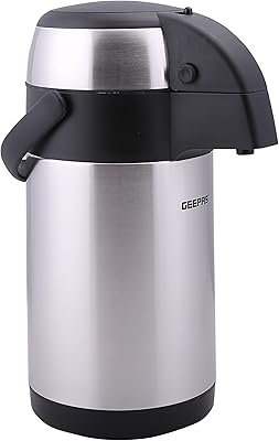 Geepas isothermal jug 3.5 liters in stainless steel, GVF5263.. DIAYTAR NIGERIA redefines convenience with our vast product selection and swift nationwide delivery.