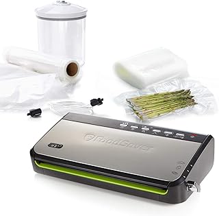 Foodsover vacuum machine with integrated storage for packaging, sac and thin food placement, includes an assortment of vacuum bags, FFS005.. Explore fashion, tech, home goods, and more on DIAYTAR Nigeria — always affordable, always fast.