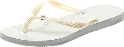 Havaiance Crystal Glamor Slim Roads Woman, White/Metallic, 35/36 EU.. Discover endless shopping possibilities at DIAYTAR NIGERIA, with budget-friendly prices and reliable delivery.