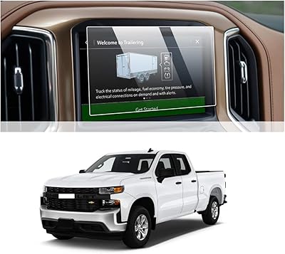 Geamcar screen protector Compatible with Chevrolet Silverado 2020 2021 [Compatible with 8 -inch touch screen] - Dusted glass compatible with Chevrolet Silverado.. Experience the joy of convenient shopping with DIAYTAR NIGERIA's vast selection and quick delivery service.