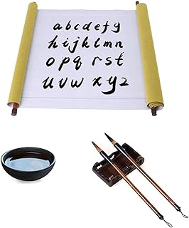 Set of chinese water calligraphy paper Magic Cloth, reusable, environmentally friendly, no ink required with Chinese brush and water plate, gift box for beginners in calligraphy.. DIAYTAR NIGERIA makes online shopping accessible with our comprehensive platform and prompt delivery service.