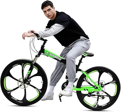 Folding mountain bike Colbaby 26 inch with iron frame, unibody magnesium alloy wheels and 21 -speed speed lever, non -slip bike.. DIAYTAR NIGERIA puts thousands of products at your fingertips with affordable prices and delivery within a week.