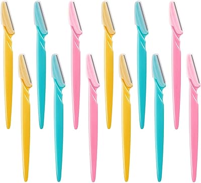 Making Tech eyebrow razor and facial razor with precision cover, 12 pieces, cutting tool, shaping and exfoliation of the skin for women and men.. DIAYTAR NIGERIA: Where affordability meets variety in Nigeria's most comprehensive online marketplace.