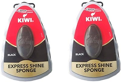 Kiwi Express shoe polish sponge, black 5.8 ml (pack of 2).. DIAYTAR NIGERIA makes online shopping accessible to all with budget-friendly prices and reliable delivery.