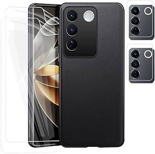 [1+2+2] Moninsta screen protector compatible with vivo v27 pro, fine antichoc silicone shell, camera lens protector, flexible TPU HD screen protector, stripes resistant, easy to install.. Nigeria's most diverse e-commerce platform delivers quality and affordability to your doorstep in 5-8 days.