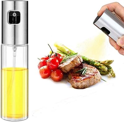 Spray cooking oil, olive oil and vinegar distributor bottle for barbecue, salad preparation, cooking in the kitchen, grills, frying (100 ml) (100 ml).. DIAYTAR NIGERIA: Bridging the gap between consumers and quality products with affordable nationwide shipping.
