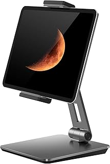Foldable tablet adjustable 360 ​​degrees in robust aluminum for iPad.. Discover endless possibilities with DIAYTAR NIGERIA's extensive product range and affordable shipping.