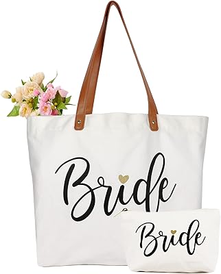 A large shopping bag for the bride with a makeup bag, gifts for engagement, weddings and funerals of young girl life, white fabric.. DIAYTAR NIGERIA combines affordability, variety, and convenience with nationwide delivery services.